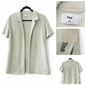 🐊 TNA Aritzia Terry Button Front Top – XS